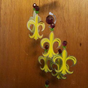 Mardi Gras Fleur De Lis Wind Chime